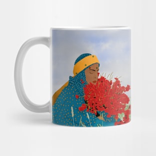 Women in blue Mug